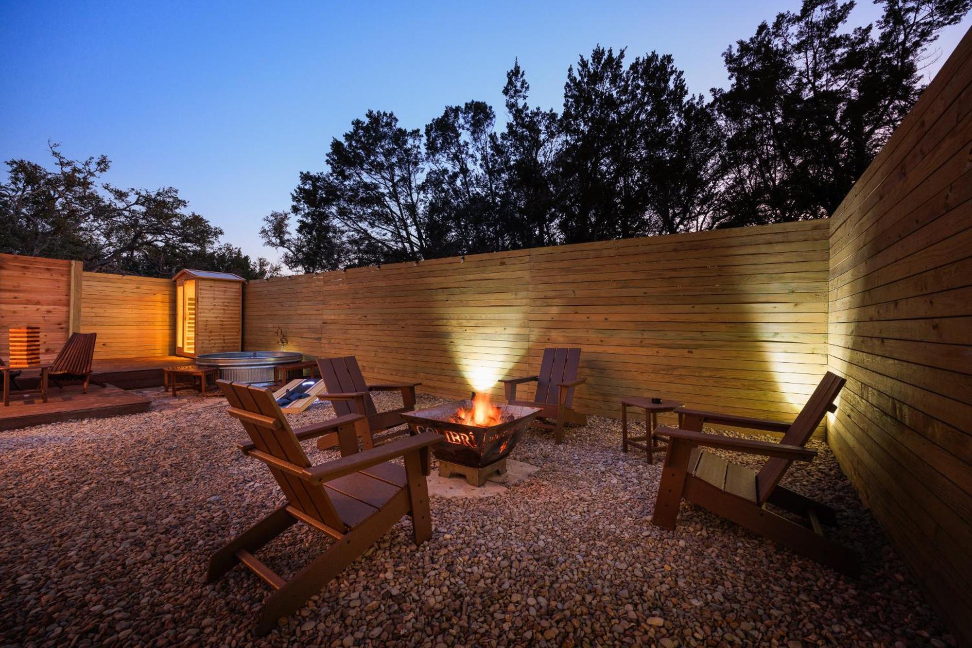 Romantic Luxury Retreat Hot Cold Pool & Sauna Wimberley Exterior foto