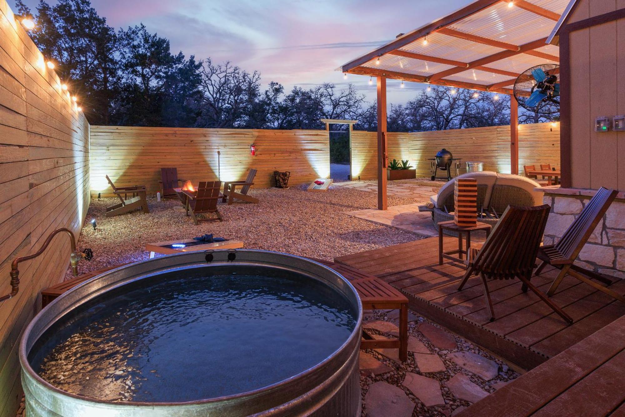 Romantic Luxury Retreat Hot Cold Pool & Sauna Wimberley Exterior foto